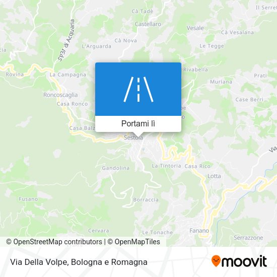 Mappa Via Della Volpe