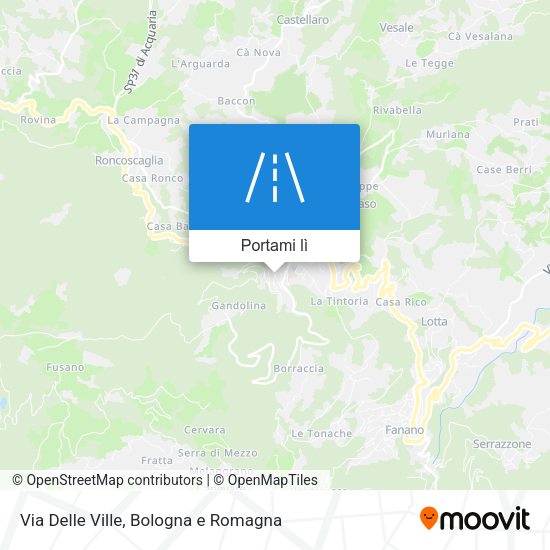 Mappa Via Delle Ville