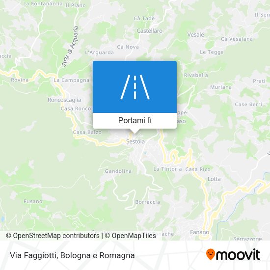 Mappa Via Faggiotti