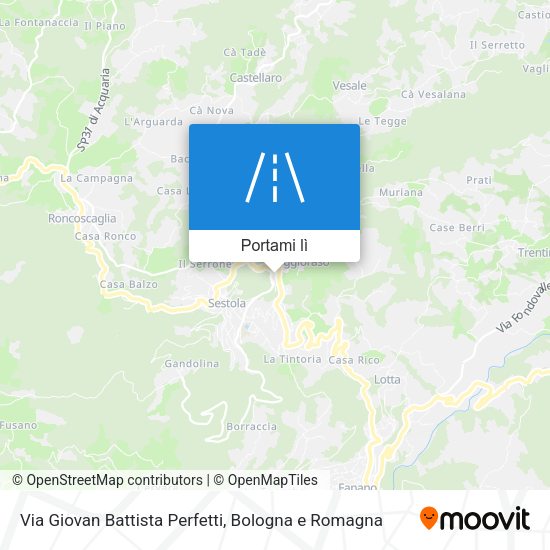 Mappa Via Giovan Battista Perfetti