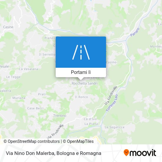 Mappa Via Nino Don Malerba