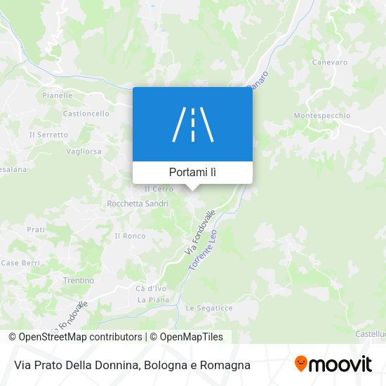 Mappa Via Prato Della Donnina