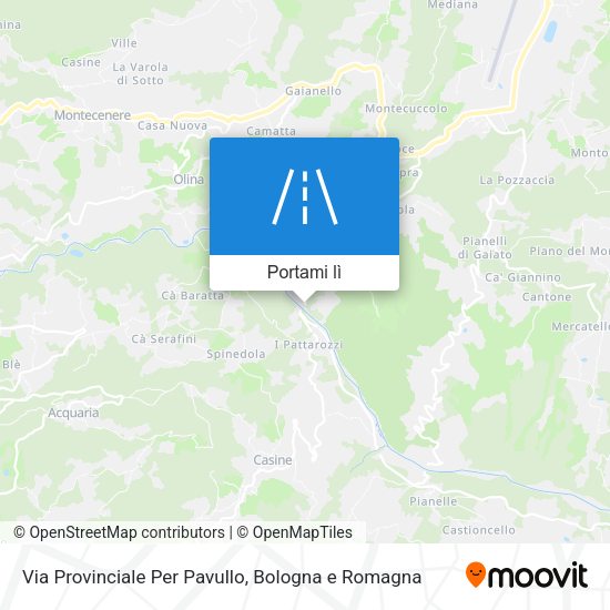 Mappa Via Provinciale Per Pavullo
