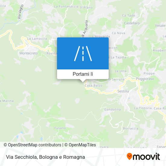 Mappa Via Secchiola