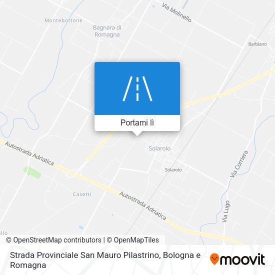 Mappa Strada Provinciale San Mauro Pilastrino