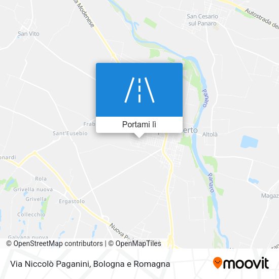 Mappa Via Niccolò Paganini