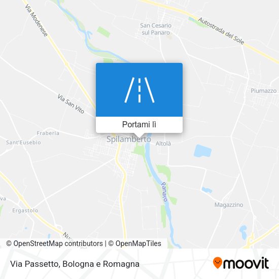 Mappa Via Passetto