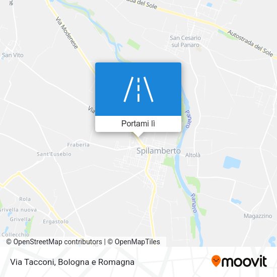 Mappa Via Tacconi