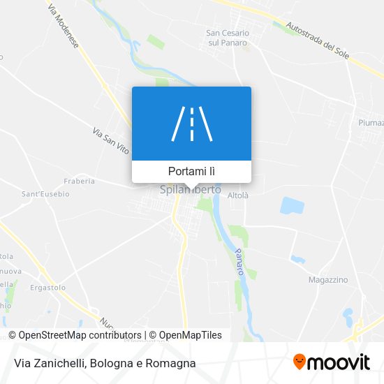 Mappa Via Zanichelli