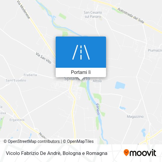 Mappa Vicolo Fabrizio De Andrè