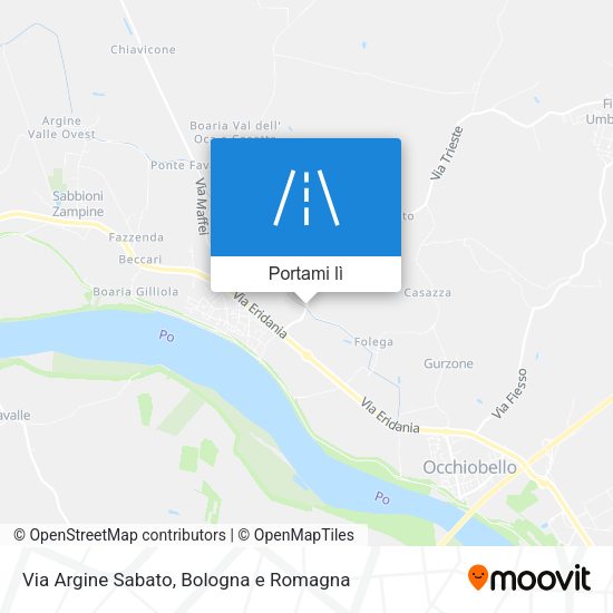 Mappa Via Argine Sabato