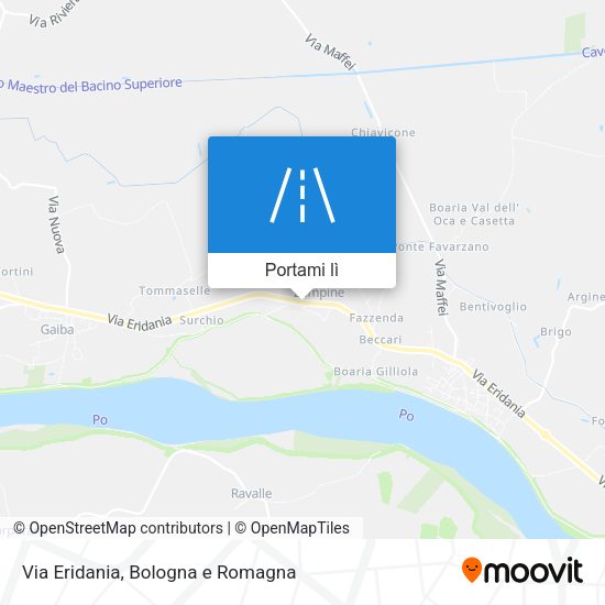 Mappa Via Eridania