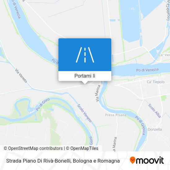 Mappa Strada Piano Di Rivà-Bonelli