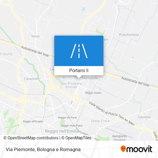 Mappa Via Piemonte