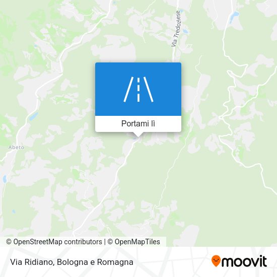 Mappa Via Ridiano