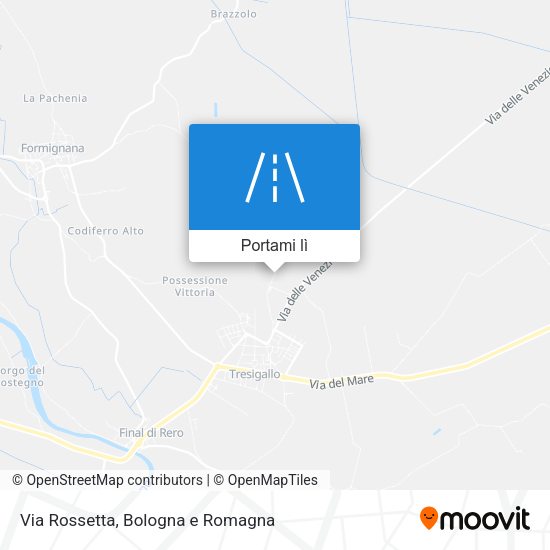 Mappa Via Rossetta