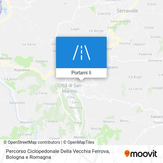Mappa Percorso Ciclopedonale Della Vecchia Ferrova