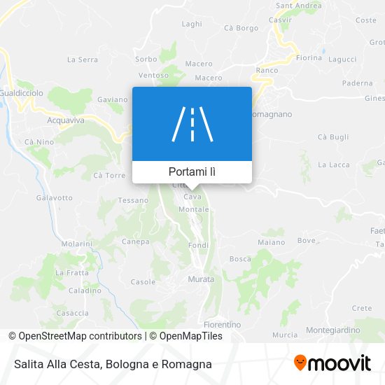 Mappa Salita Alla Cesta