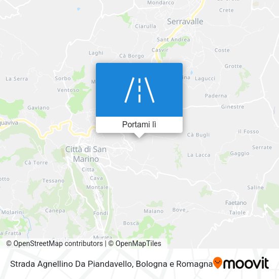 Mappa Strada Agnellino Da Piandavello