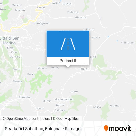 Mappa Strada Del Sabattino