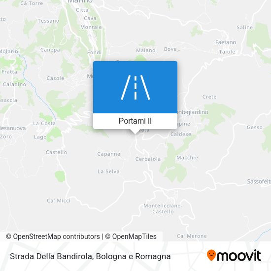 Mappa Strada Della Bandirola
