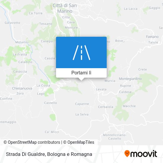 Mappa Strada Di Gualdre