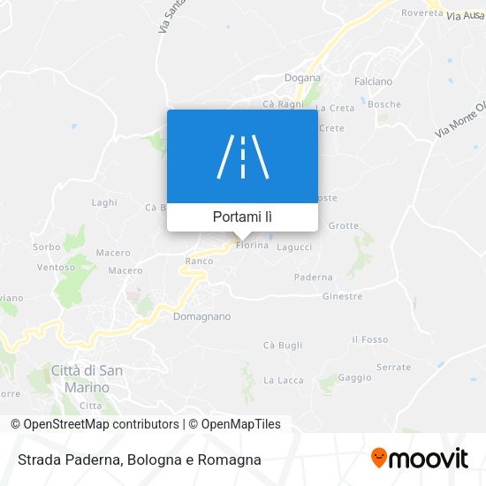 Mappa Strada Paderna