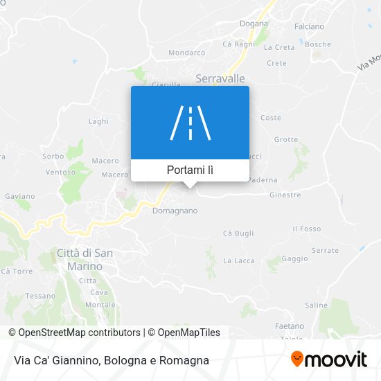 Mappa Via Ca' Giannino