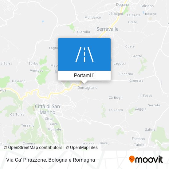 Mappa Via Ca' Pirazzone