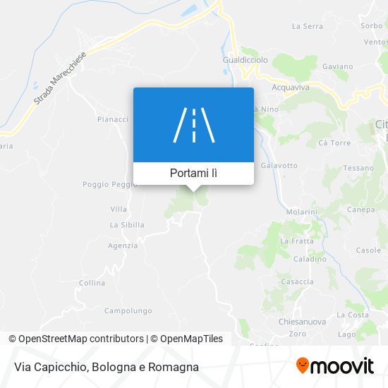 Mappa Via Capicchio