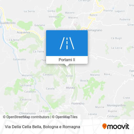 Mappa Via Della Cella Bella