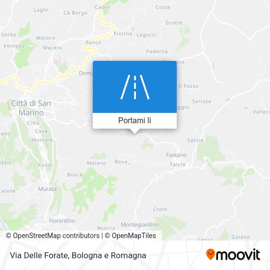 Mappa Via Delle Forate