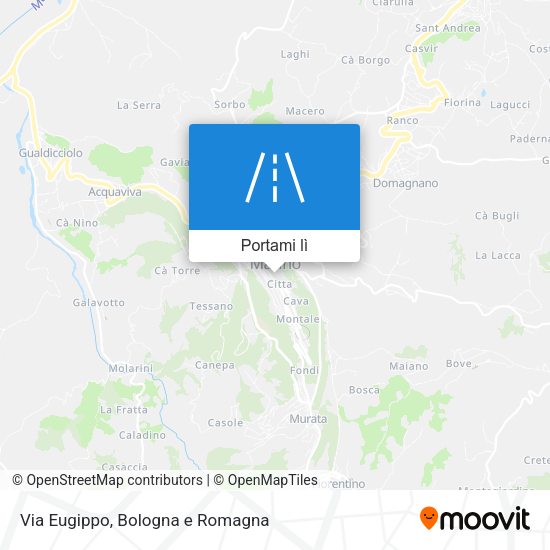 Mappa Via Eugippo