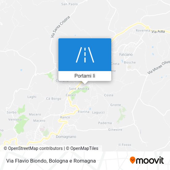 Mappa Via Flavio Biondo