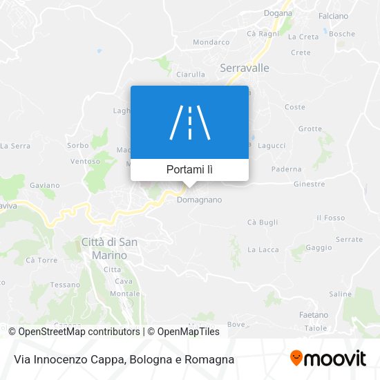 Mappa Via Innocenzo Cappa