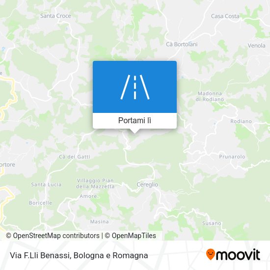 Mappa Via F.Lli Benassi