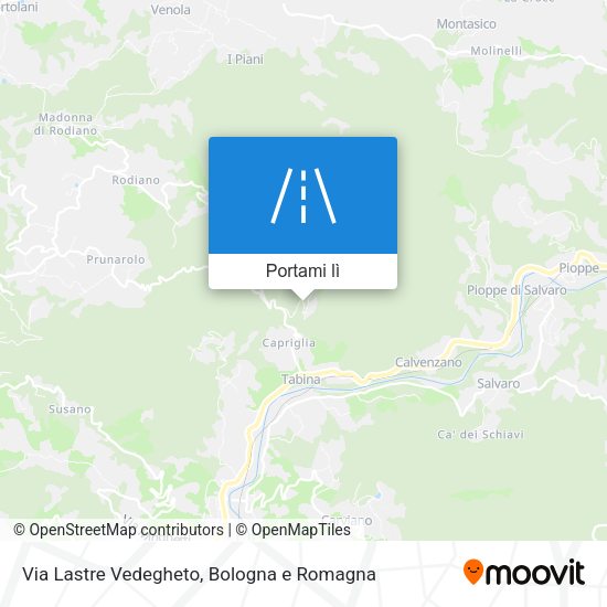 Mappa Via Lastre Vedegheto