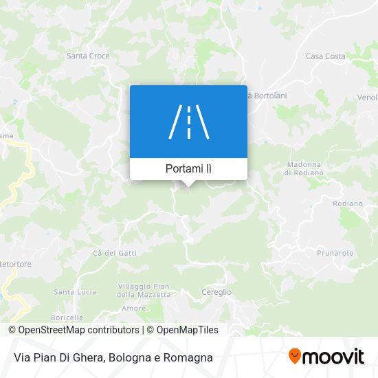 Mappa Via Pian Di Ghera