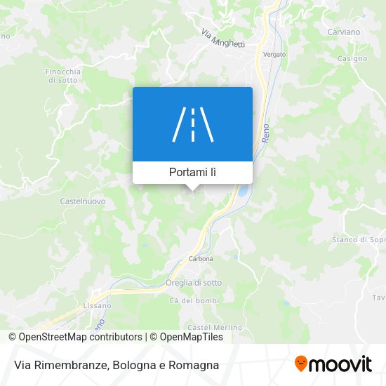 Mappa Via Rimembranze