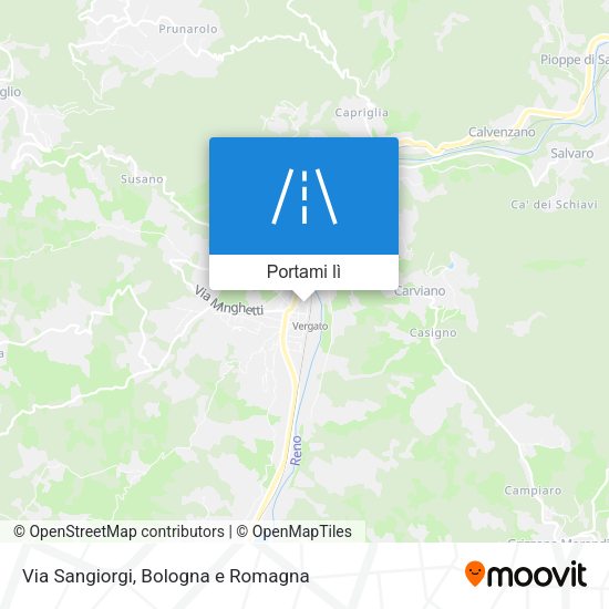 Mappa Via Sangiorgi