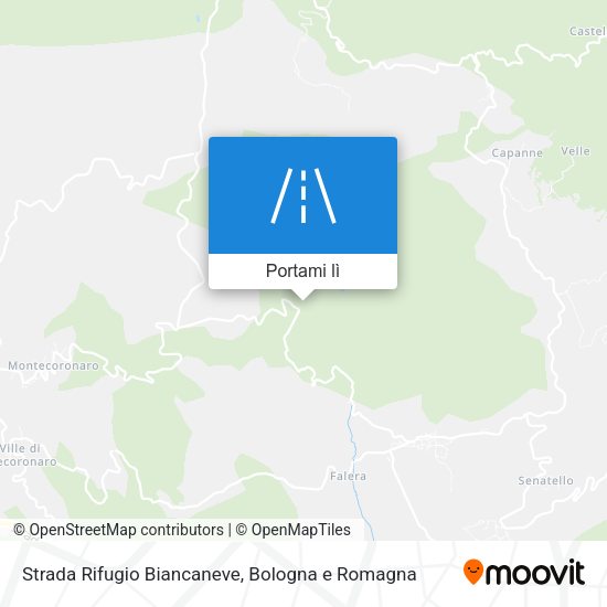 Mappa Strada Rifugio Biancaneve