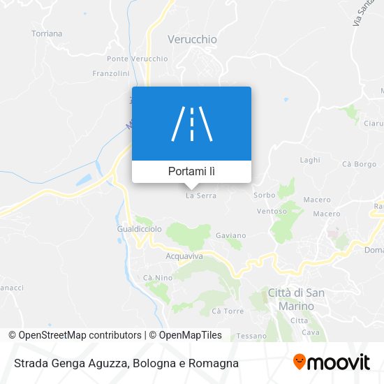 Mappa Strada Genga Aguzza