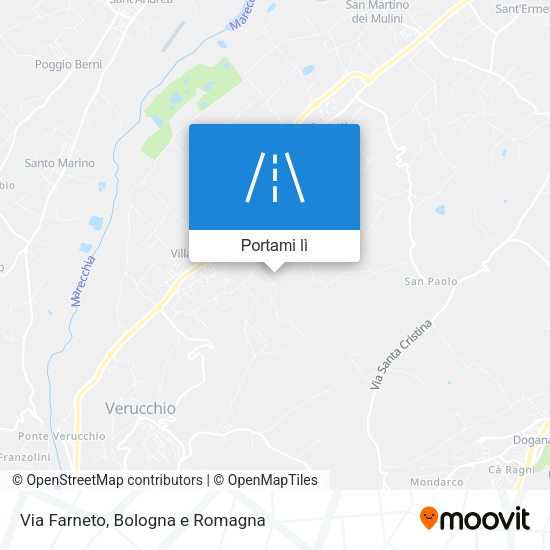 Mappa Via Farneto