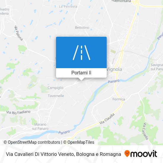 Mappa Via Cavalieri Di Vittorio Veneto
