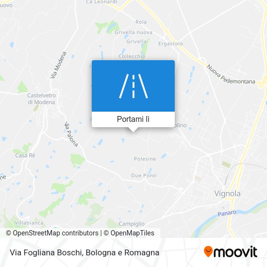 Mappa Via Fogliana Boschi