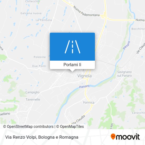 Mappa Via Renzo Volpi