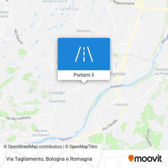 Mappa Via Tagliamento