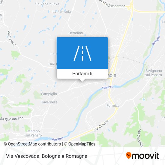 Mappa Via Vescovada