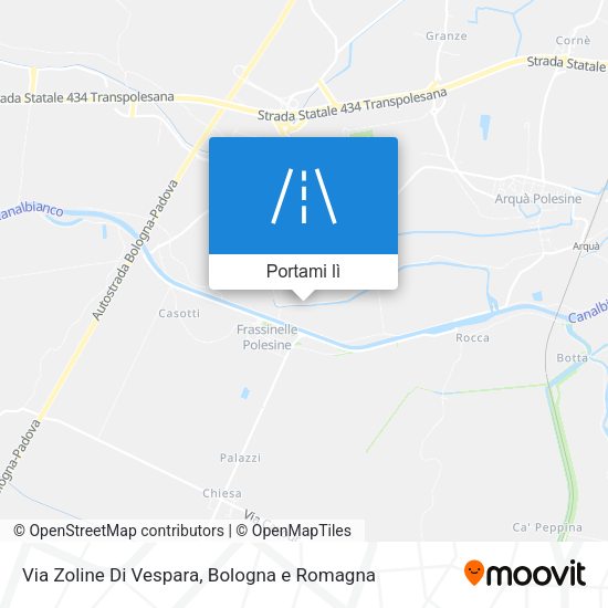 Mappa Via Zoline Di Vespara