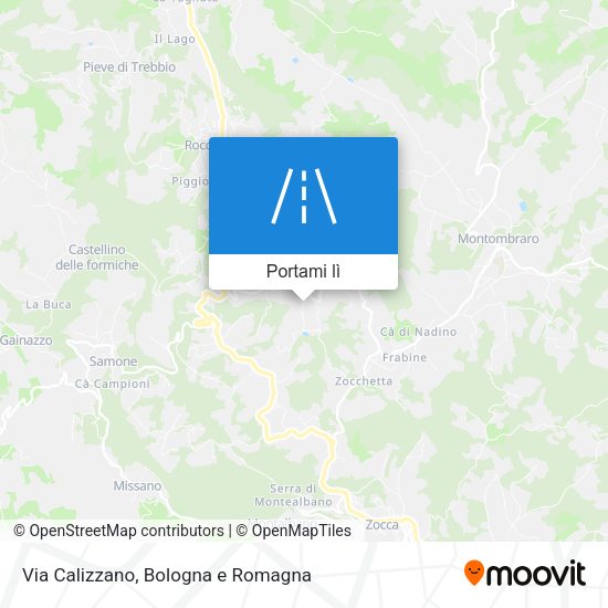 Mappa Via Calizzano